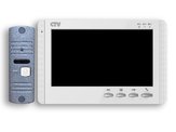 Комплект цветного видеодомофона с вызывной панелью CTV-DP1704MD/W